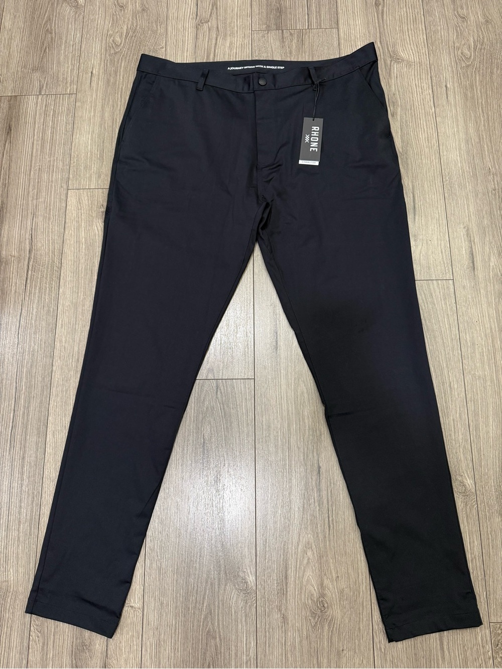 NEW Rhone Commuter Skinny Pant Black Performance Golf Pants Mens Sz 40X33